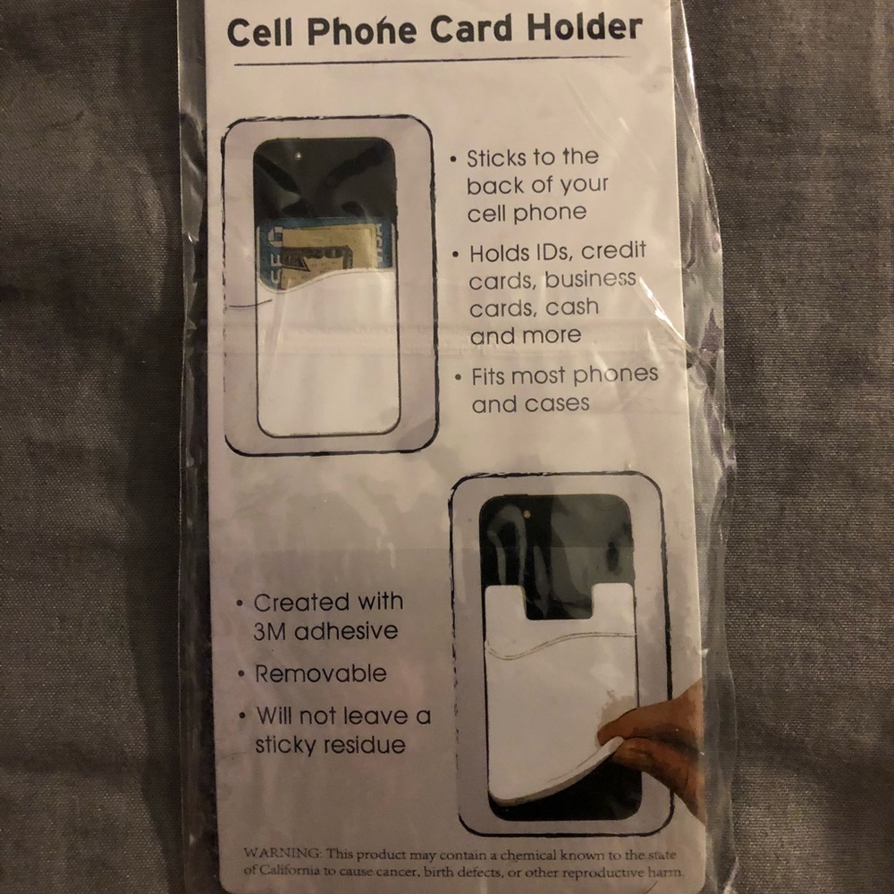Cell phone card holder - Picture 2 of 3